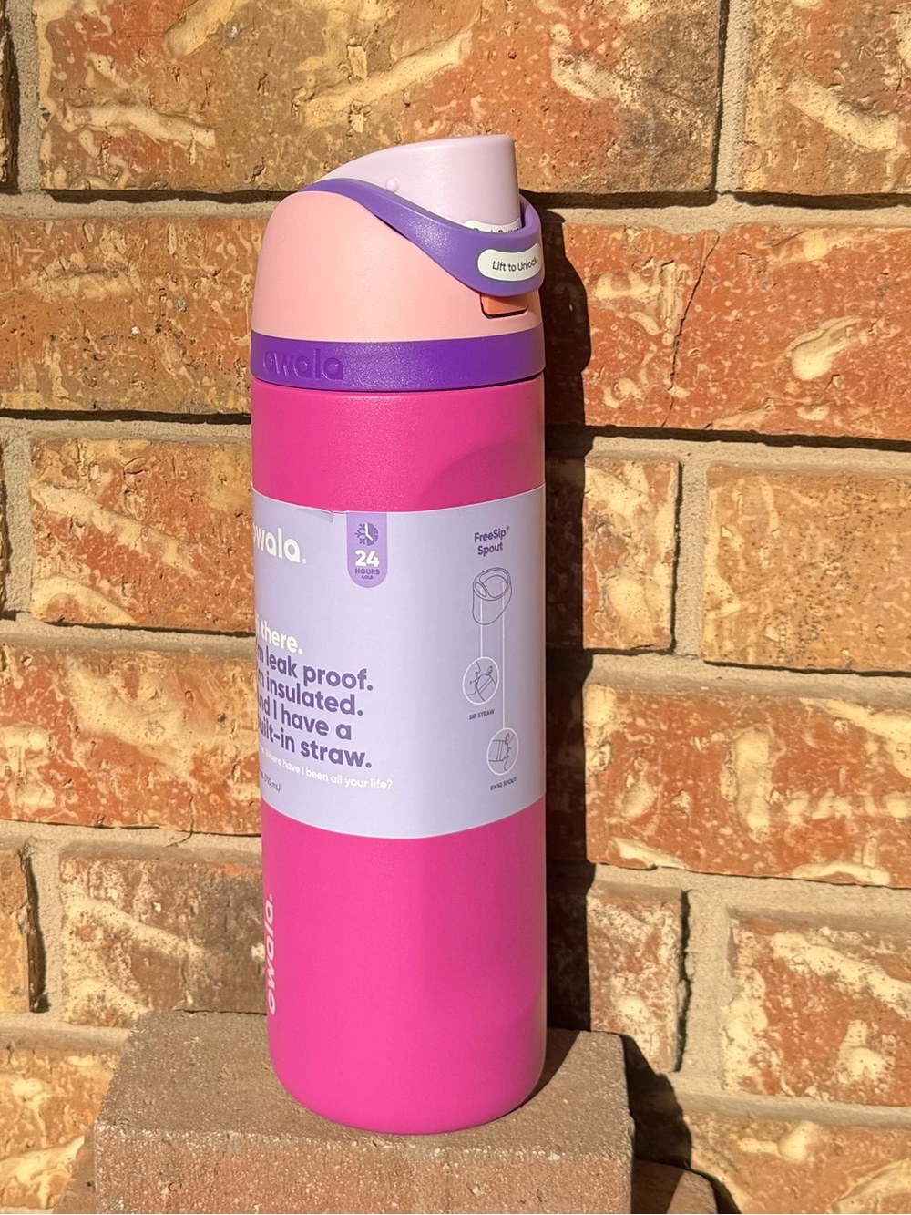 Owala Hot Pink Insulated Bottle - 24oz